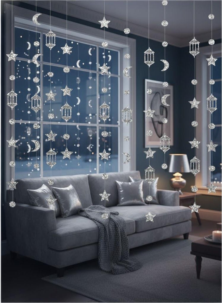 لارافيل زينة عيد مبارك زينة معلقة رمضان خلفية لافتة زينة منزلية (3 أمتار x 5 قطع) - Image 5